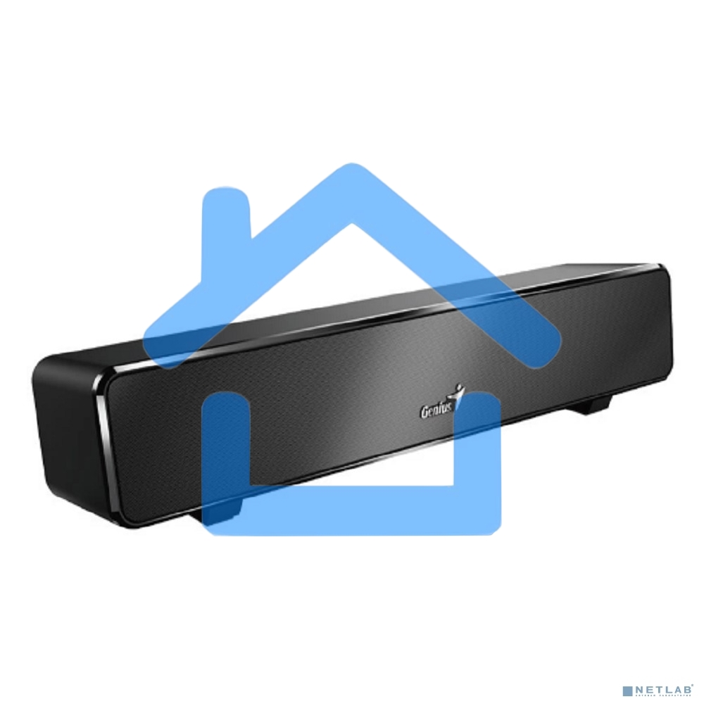 Мини саундбар Genius SoundBar 100. Ультракомпактный. Выходная мощность 6Вт. Тип подключения: USB. Частотная характеристика: 110-20000Гцz. Встроенный регулятор громкости. Аудиовыход 3,5 мм. черный