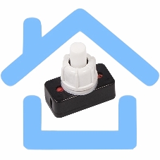 Выключатель-кнопка Rexant 250V 1А (2с) ON-OFF белый (для настольной лампы)