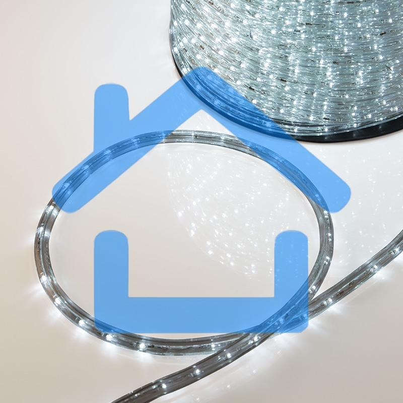 Дюралайт Neon-night LED, эффект мерцания (2W) - белый, 36 LED/м, бухта 100м