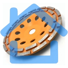 Чашка алмазная зачистная 180мм двухрядная Вихрь 73/10/3/7 Чашка алмазная зачистная 180мм двухрядная Вихрь 73/10/3/7