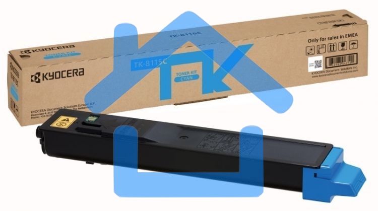 Картридж лазерный Kyocera TK-8115C (1T02P3CNL0) голубой для M8124cidn/M8130cidn 6000 стр.