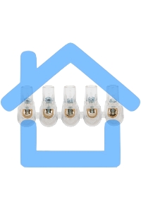 Концевой зажим винтовой изолированный КЗВИ 1,5 мм (5х1) (20 шт./уп.) Rexant