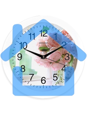 Часы настенные кварцевые Energy ЕС-96 цветы
