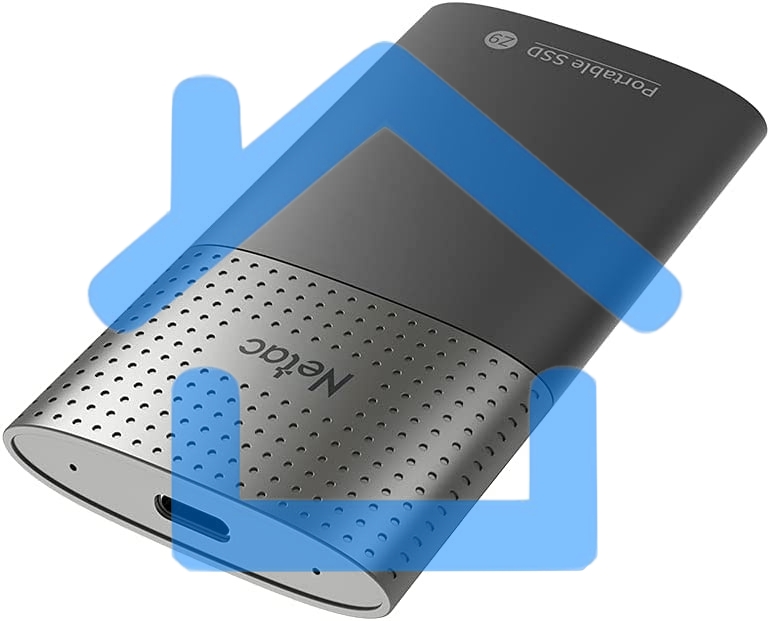 Накопитель SSD External Netac 128Gb Z9 <NT01Z9-128G-32BK> (USB3.2, up to 550/480MBs, 90х47.5х11.5mm, Aluminium+Plastic)