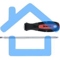 Отвертка Matrix комбинированная SL6,0 / Ph2 мм, CrV, антискользящая двухкомп. рукоятка