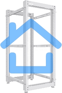 Стойка двухрамная NTSS NTSS-2POR24U/600-1000 24U 550ммx1000мм 600кг серый