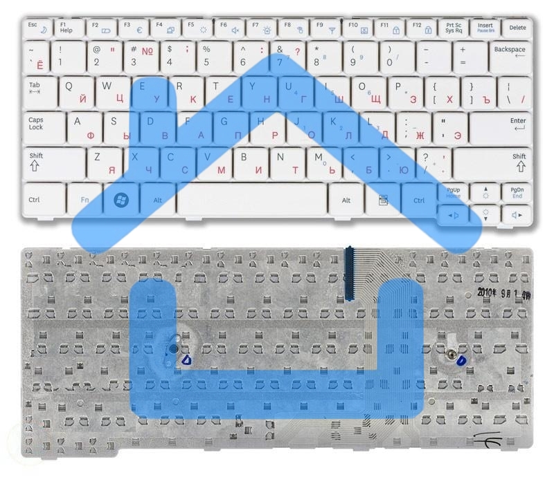 Клавиатура для ноутбука Samsung NF110 белый