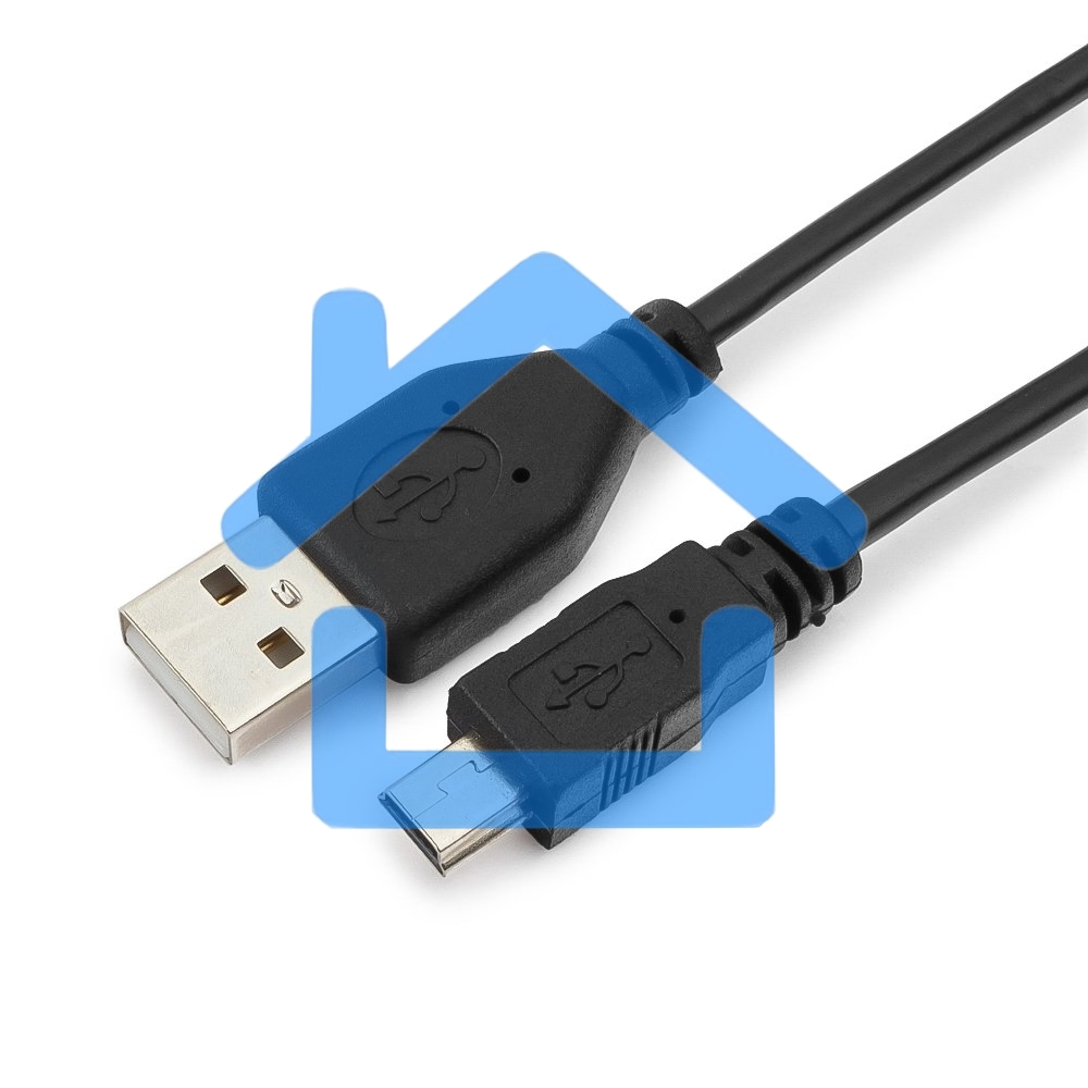 Кабель USB 2.0 Гарнизон GCC-USB2-AM5P-1M, AM/miniBM 5P, 1м, пакет