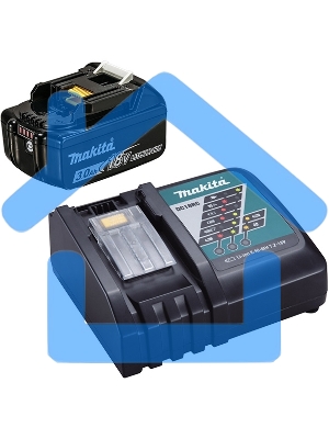 Аккумулятор Makita 191A25-2 /+з\у, DC18RC-1шт(б\зар)+BL1830B-1шт,18В,3.0Ач,Li-ion,кор