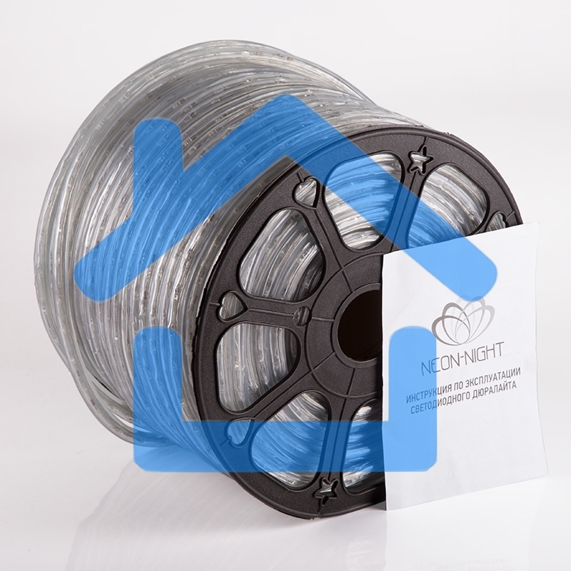 Дюралайт Neon-night LED, эффект мерцания (2W) - белый, 36 LED/м, бухта 100м