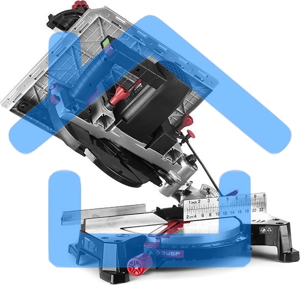 Торцовочная комбинированная пила ЗУБР ЗПТК-255-1800