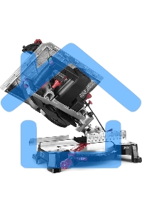 Торцовочная комбинированная пила ЗУБР ЗПТК-255-1800