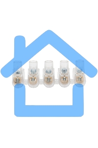 Концевой зажим винтовой изолированный КЗВИ 1,5 мм (5х1) (20 шт./уп.) Rexant