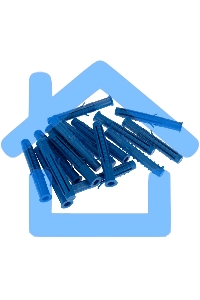 Дюбель распорный KRANZ 8х60, синий, пакет (50 шт./уп.)