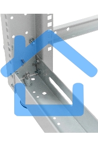 Стойка двухрамная NTSS NTSS-2POR24U/600-1000 24U 550ммx1000мм 600кг серый