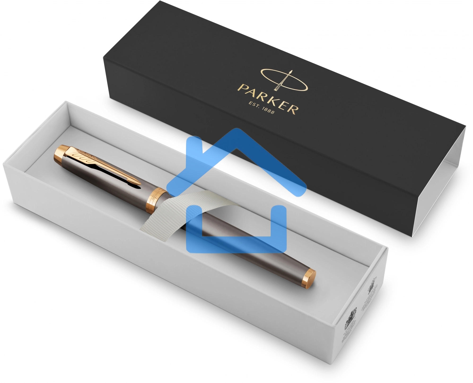 Ручка перьевая Parker IM Premium Grey Core GT (2213776) M, черные чернила, подарочная коробка