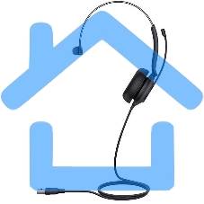 Гарнитура проводная Yealink UH35 Mono UC черный 1308138