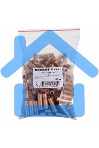 Гильза ГМ 16-6 (16 мм² - Ø 6 мм) (в упак. 5 шт.) Rexant