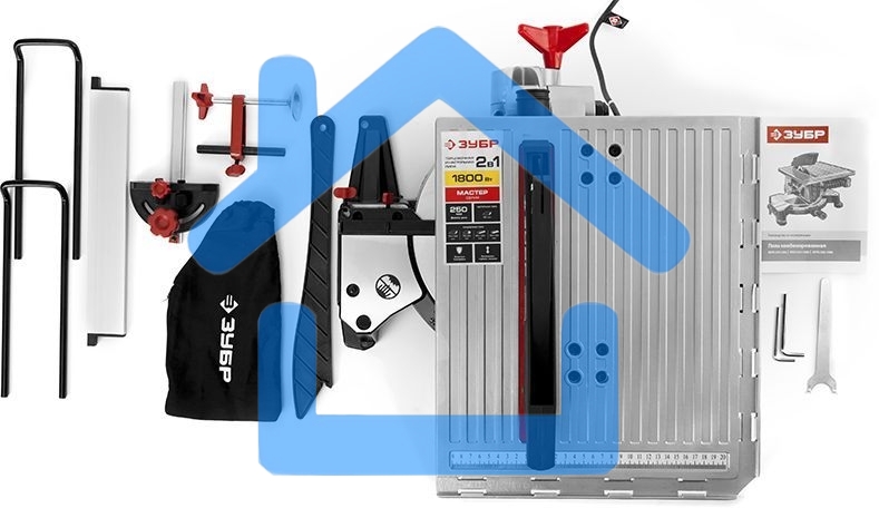 Торцовочная комбинированная пила ЗУБР ЗПТК-255-1800