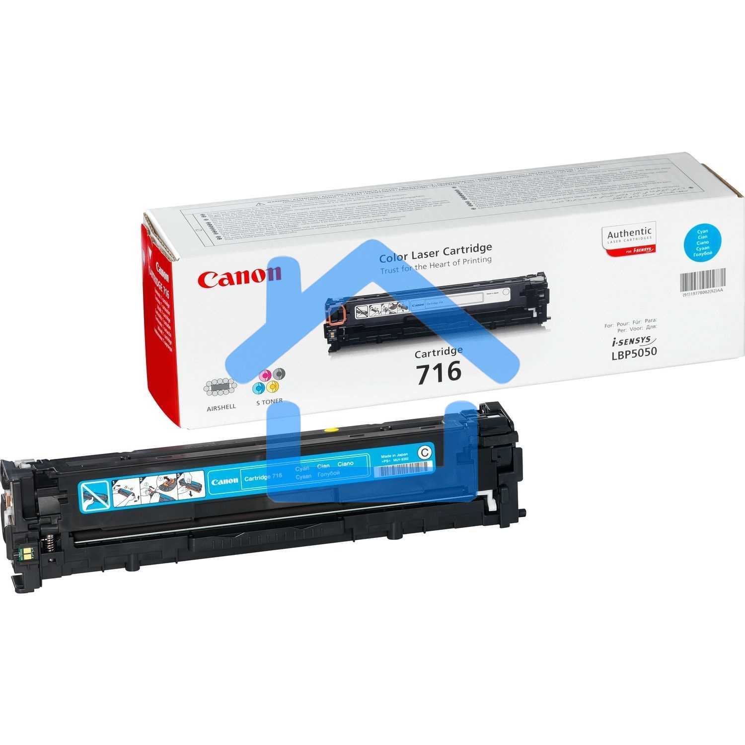 Картридж лазерный Canon Cartridge 716C (1979B002) голубой (1500 стр.) для Canon LBP5050/5050N