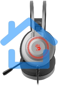 Наушники с микрофоном A4Tech Bloody J200S серый 2м мониторные USB оголовье (J200S)