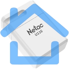 Флешка USB Netac 4 Gb U116 NT03U116N-004G-20WH USB 2.0 белый