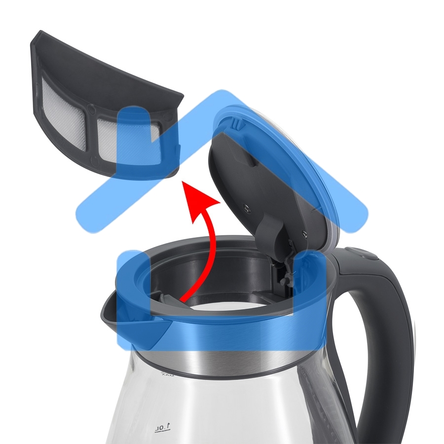 Чайник электрический Maunfeld MFK-634G.SP стекло прозрачное