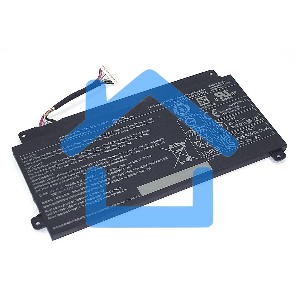 Аккумуляторная батарея для ноутбука Toshiba E45W 10.8V 45Wh черный