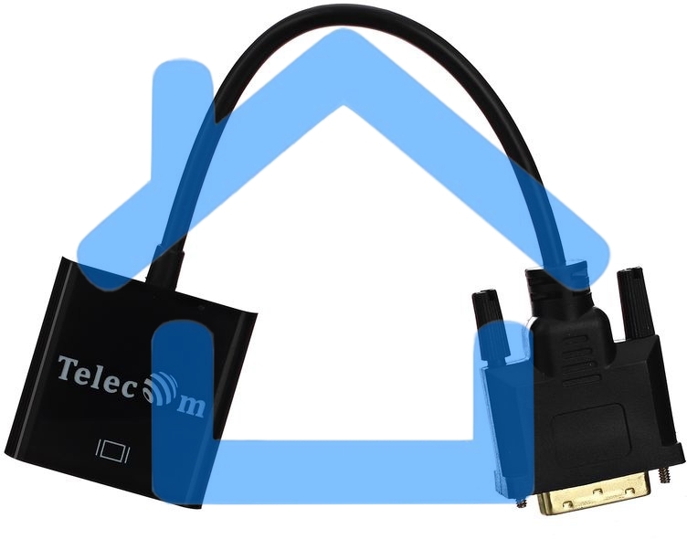 Кабель-переходник VCOM DVI-D 25M ---> VGA 15F Telecom <TA491> Кабель-переходник DVI-D 25M ---> VGA 15F Telecom <TA491>