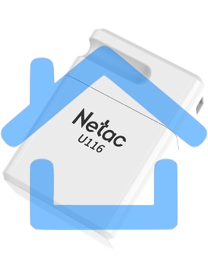 Флешка USB Netac 4 Gb U116 NT03U116N-004G-20WH USB 2.0 белый