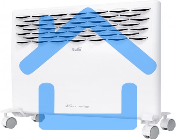 Конвектор Ballu Ettore BEC/ETER-1000 белый, 1000 Вт, 15 м2, термостат, дисплей