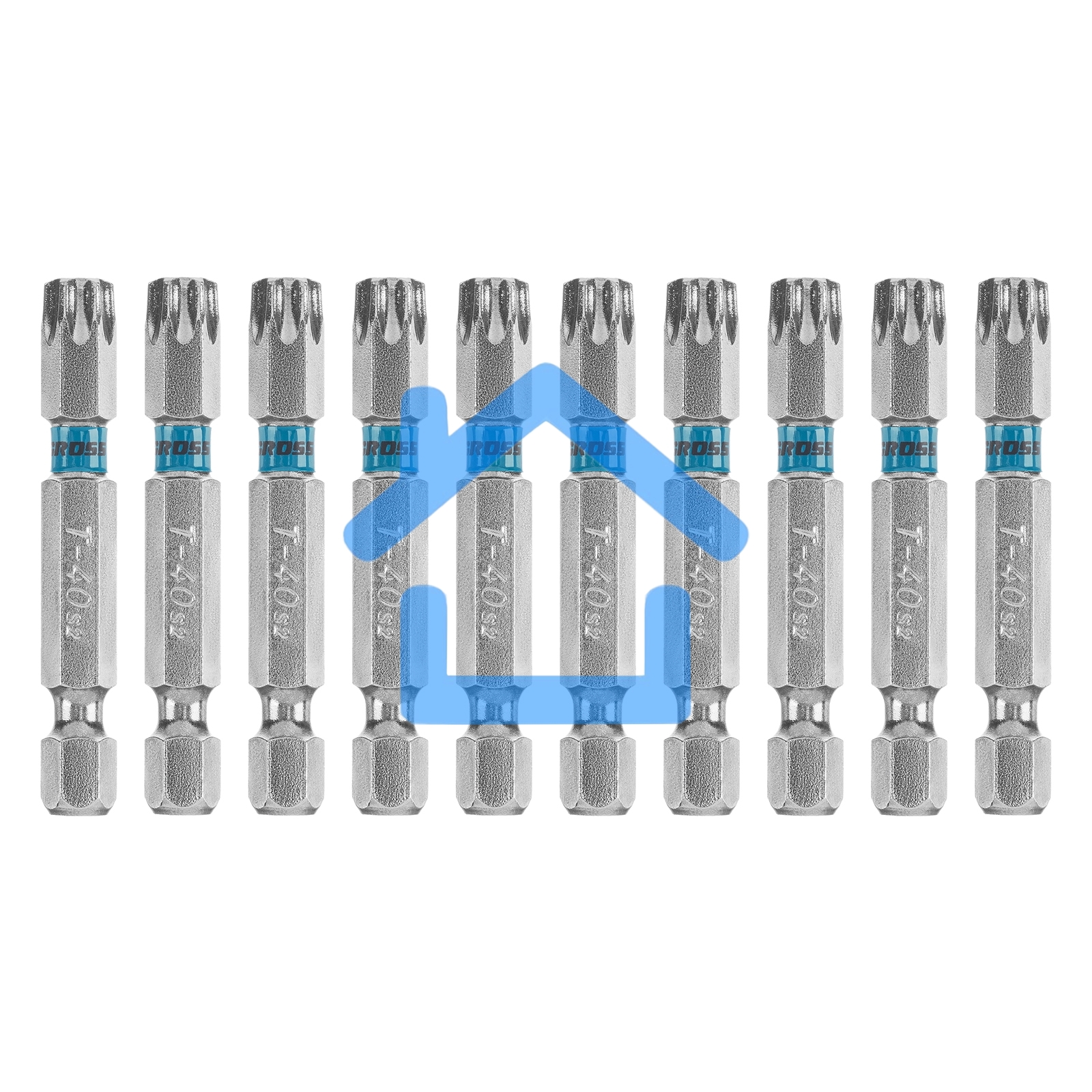 Набор бит TORX 40х50, сталь S2, 10 шт. Gross