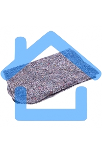 Салфетка для пола х/б, 600x700 мм, серая, HomePalisad