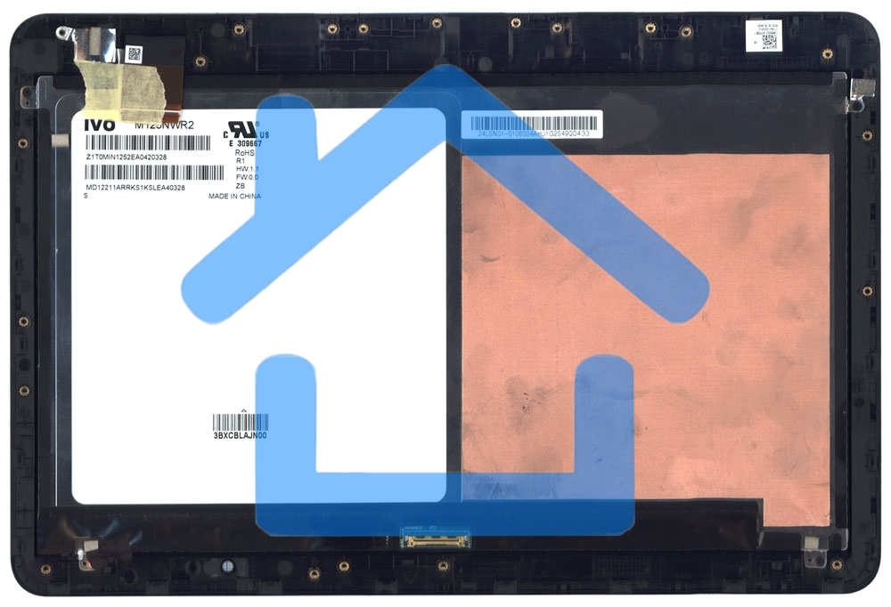 Модуль (матрица + тачскрин) для Asus Transformer Book T300FA черный с рамкой
