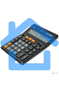 Калькулятор настольный Deli E1631 черный 12-разр.