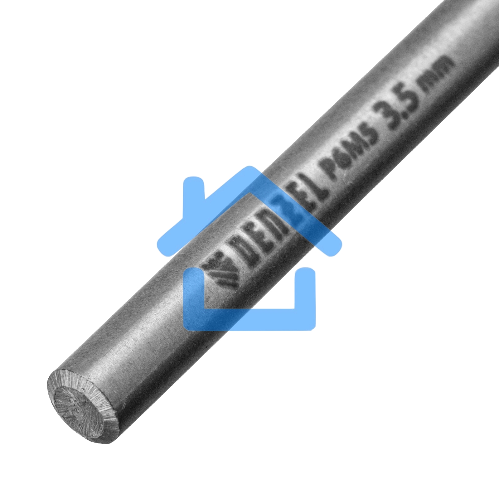 Сверло спиральное по металлу 3,5 x 70мм, Р6М5, Golden Tip, 2шт. Denzel
