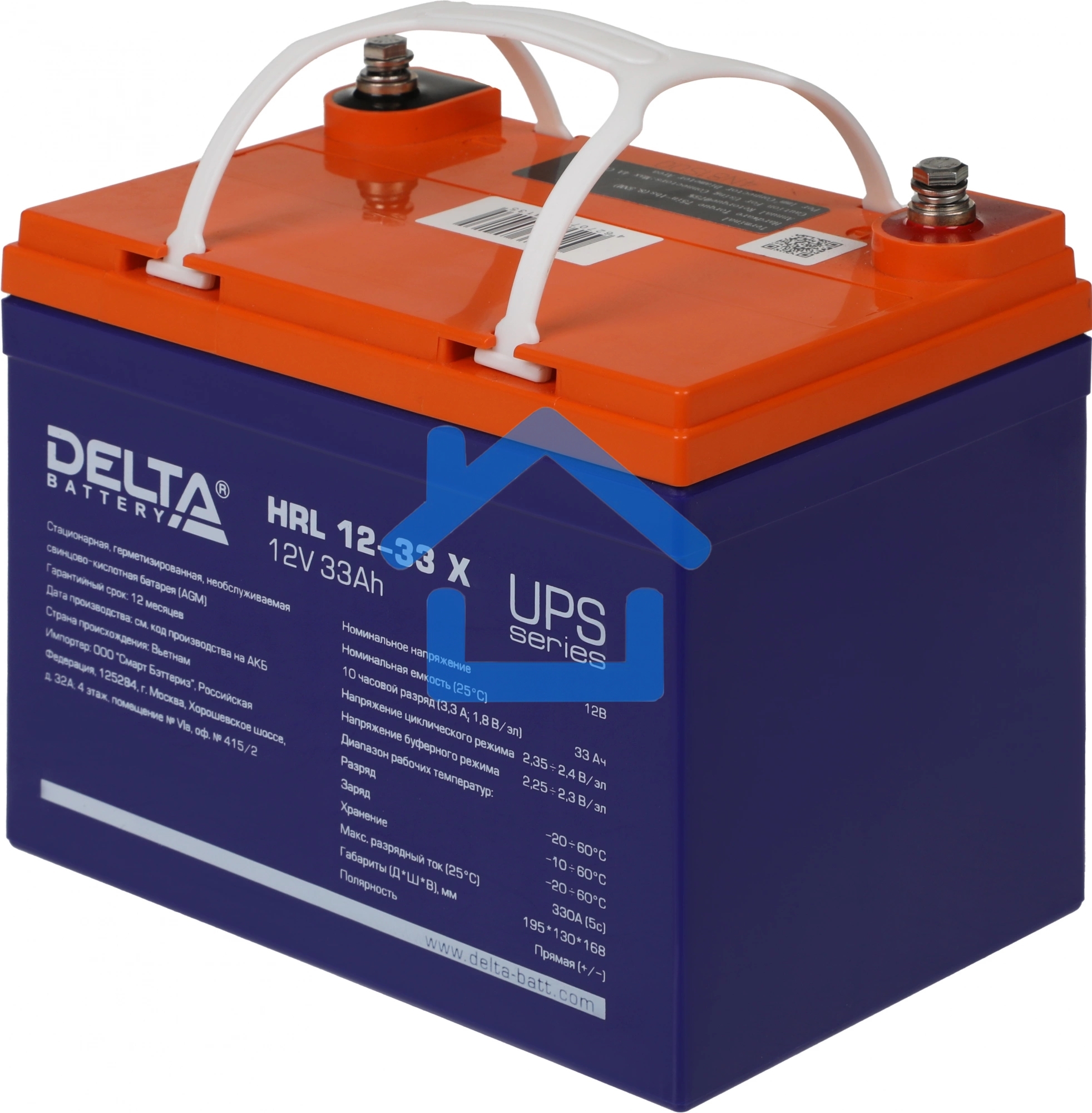 Батарея для ИБП Delta HRL 12-33 X 12В 33Ач