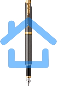 Ручка перьевая Parker IM Premium Grey Core GT (2213776) M, черные чернила, подарочная коробка