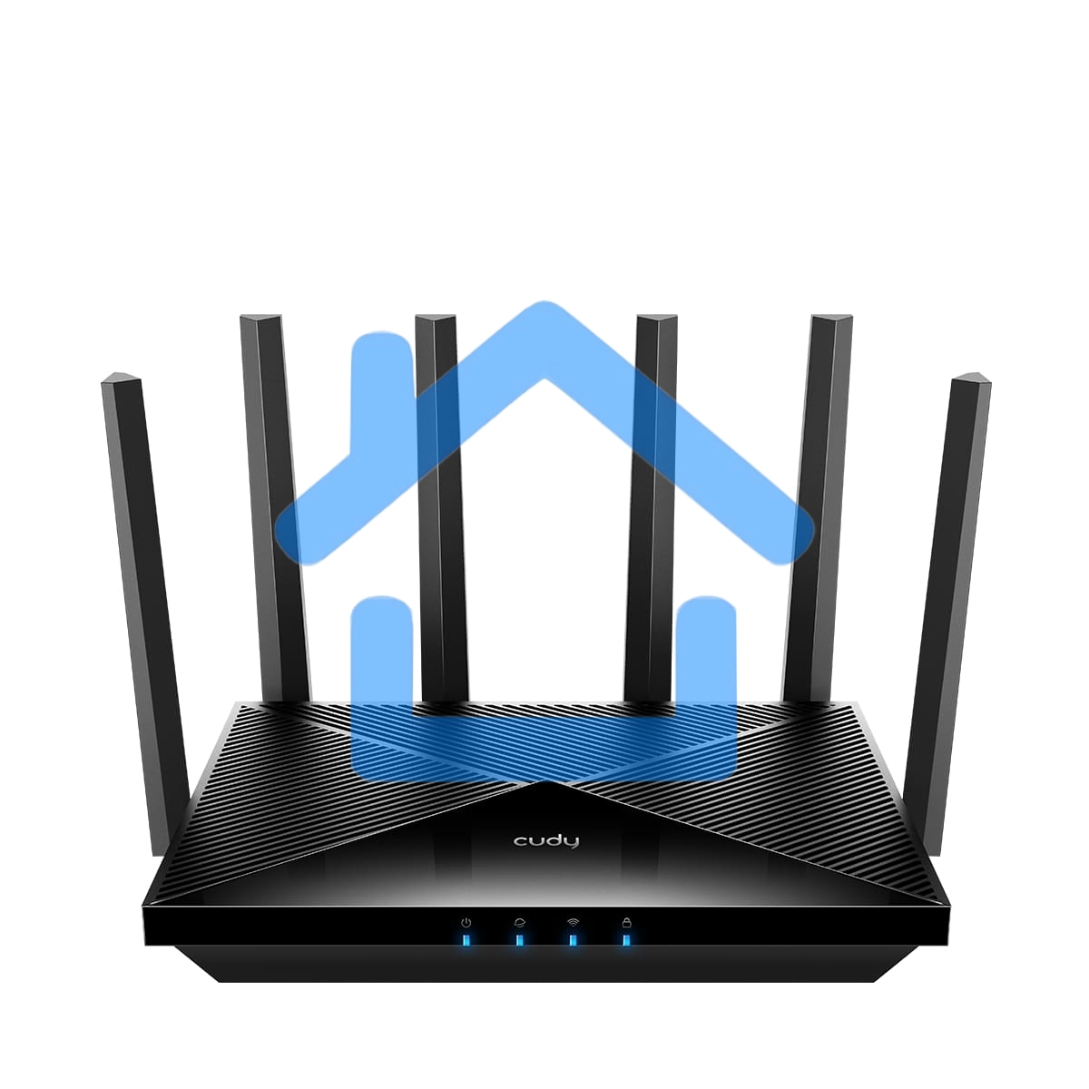 Маршрутизатор Cudy APP BE6500 2.5G Dual Band Wi-Fi 7 Mesh Router, Chipset Broadcom, 802.11be/ax/ac/a/b/g/n, 5764Mbps at 5GHz + 688Mbps at 2.4GHz, 1 x 2.5Gbps WAN Port, 4 x 10/100/1000Mbps Ports, 6 x 5dBi fixed antennas, WiFi router/AP/ Repeater/WISP Mode,