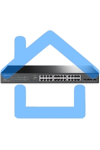 Коммутатор TP-Link TL-SG2428P JetStream гигабитный Smart коммутатор на 24 порта PoE+ и 4 SFP-слота SMB