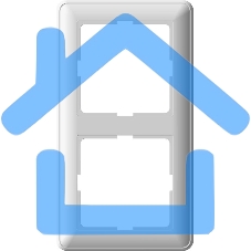 Рамка 2-м W59 белый SchE KD-2-18 (КД-2-18)