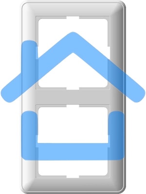 Рамка 2-м W59 белый SchE KD-2-18 (КД-2-18)