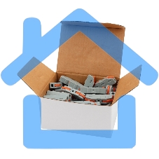 Соединительная клемма многоразовая проходная 1 полюс, серая (0,08-4 мм²) (50 шт./уп.) Rexant