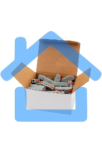 Соединительная клемма многоразовая проходная 1 полюс, серая (0,08-4 мм²) (50 шт./уп.) Rexant