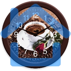 Часы настенные кварцевые Energy модель ЕС-101 кофе