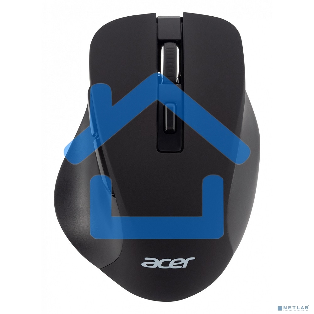 Мышь беспроводная Acer OMR140 черный, 1600 dpi, радиоканал, USB, кнопки - 6