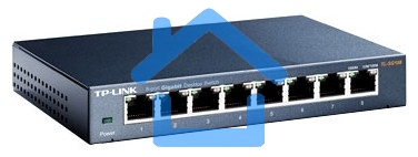 Коммутатор TP-Link SMB TL-SG108 8-port Desktop Gigabit Switch, 8 10/100/1000M RJ45 ports,metal case