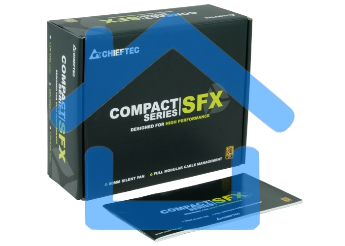 Блок питания Chieftec Compact CSN-550C Retail, 550Вт, 80 PLUS Gold, 80мм, модульный, черный