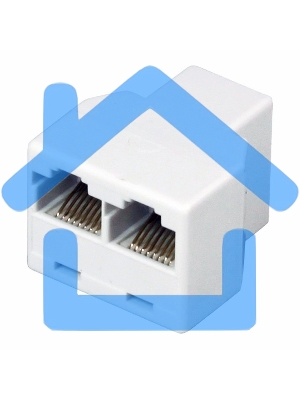 Переходник Rexant (03-0103) Компьютерный двойник (гнездо - 2 гнезда) 8Р-8С