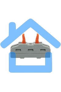 Соединительная клемма многоразовая проходная 1 полюс, серая (0,08-4 мм²) (50 шт./уп.) Rexant